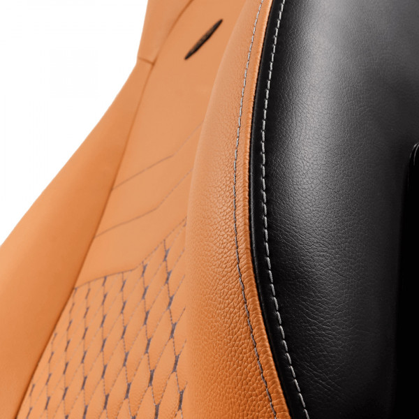 Фото - Крісло для геймерів Noblechairs ICON Real Leather Cognac/Black