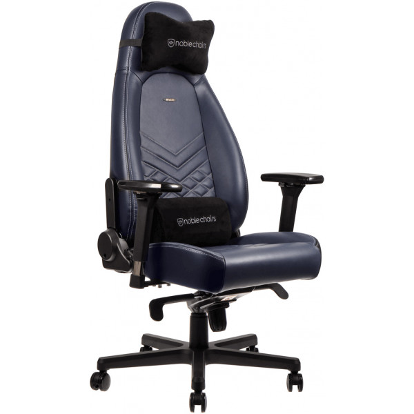 Фото - Крісло для геймерів Noblechairs ICON Real Leather Midnight Blue
