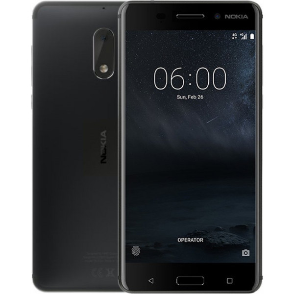 Фото - Смартфон Nokia 6 Dual Sim Matte Black
