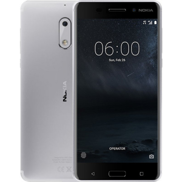Фото - Смартфон Nokia 6 Dual Sim Silver White