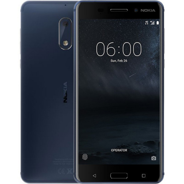 Фото - Смартфон Nokia 6 Dual Sim Tempered Blue