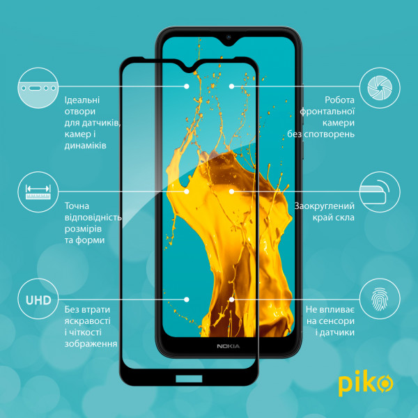 Фото - Захисне скло для смартфону Piko Full Glue for Nokia C30 4G (1283126528842)