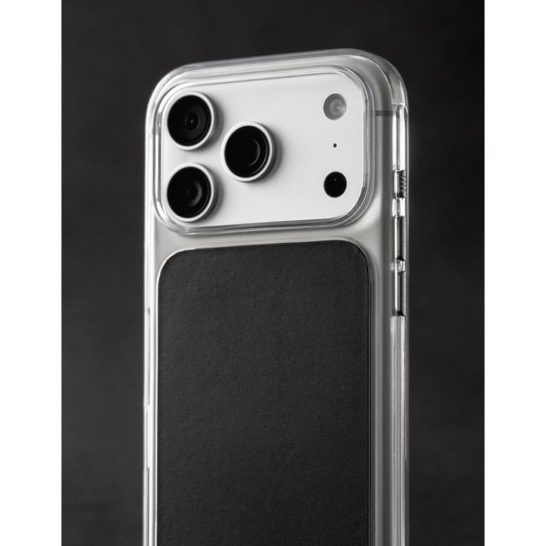 Фото - Чехол для смартфона Nomad Clear Leather Case Horween Black for iPhone 18 Pro/17 Pro (NM017781858)