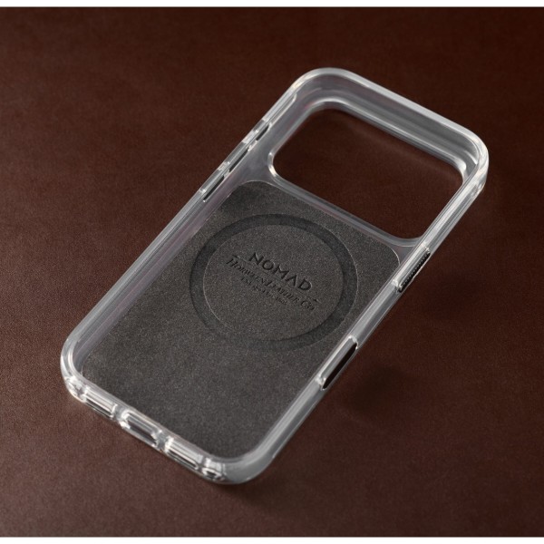Фото - Чохол для смартфона Nomad Clear Leather Case Horween Rustic Brown for iPhone 18 Pro Max/17 Pro Max (NM017750858)