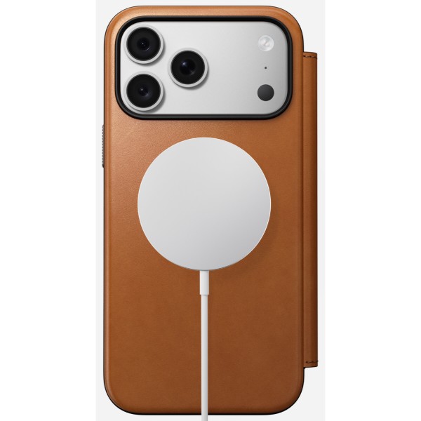 Фото - Чохол для смартфона Nomad Modern Leather Folio Case Horween Saddle for iPhone 18 Pro Max/17 Pro Max (NM009001858)