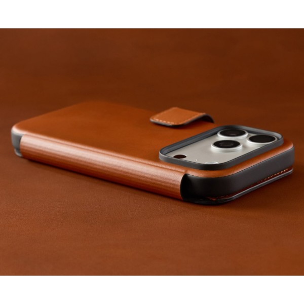 Фото - Чохол для смартфона Nomad Modern Leather Folio Case Horween Saddle for iPhone 18 Pro Max/17 Pro Max (NM009001858)