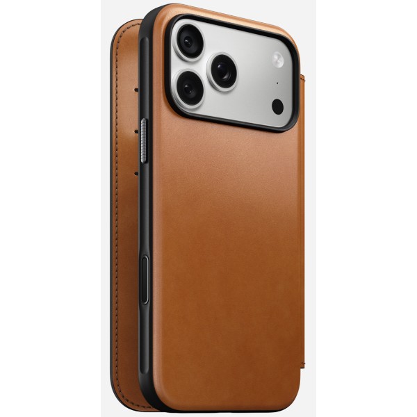 Фото - Чохол для смартфона Nomad Modern Leather Folio Case Horween Saddle for iPhone 18 Pro Max/17 Pro Max (NM009001858)