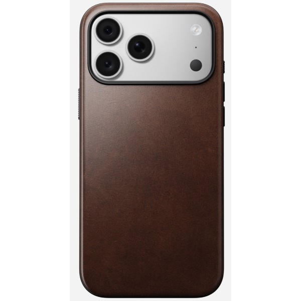 Фото - Чохол для смартфону Nomad Modern Leather Case Horween Rustic Brown for iPhone 18 Pro/17 Pro (NM009193858)