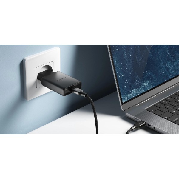 Фото - Мережевий зарядний пристрій Nomad USB-C GaN 40W Slim EU Power Adapter Carbide (NM014773858)