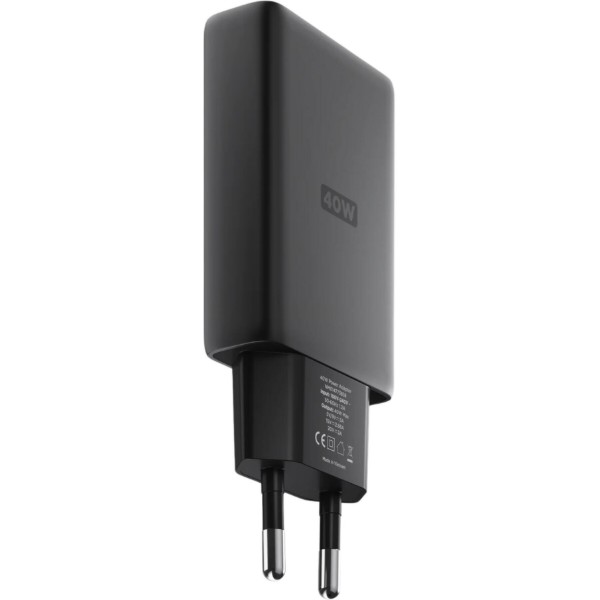 Фото - Мережевий зарядний пристрій Nomad USB-C GaN 40W Slim EU Power Adapter Carbide (NM014773858)
