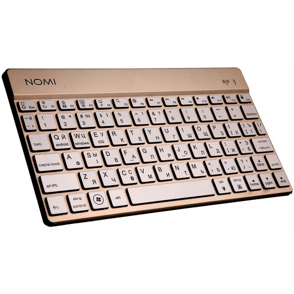 Фото - Клавіатура бездротова Nomi KBB-302 Gold (245152)