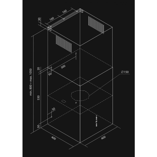 Фото - Вытяжка декоративная NORTBERG Quadro Black OR 40