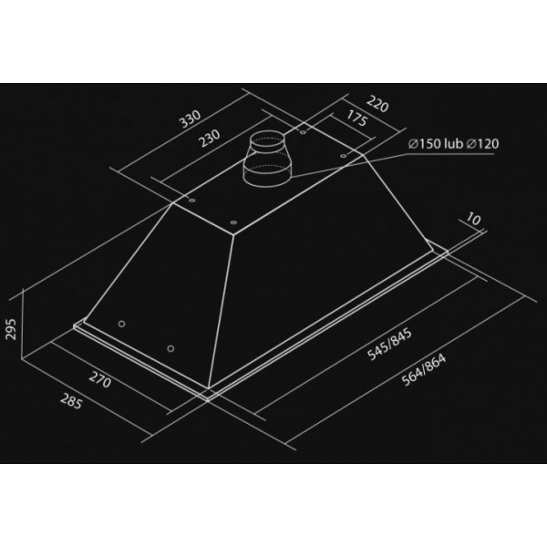 Фото - Вытяжка встраиваемая NORTBERG Lando Glass Black 60