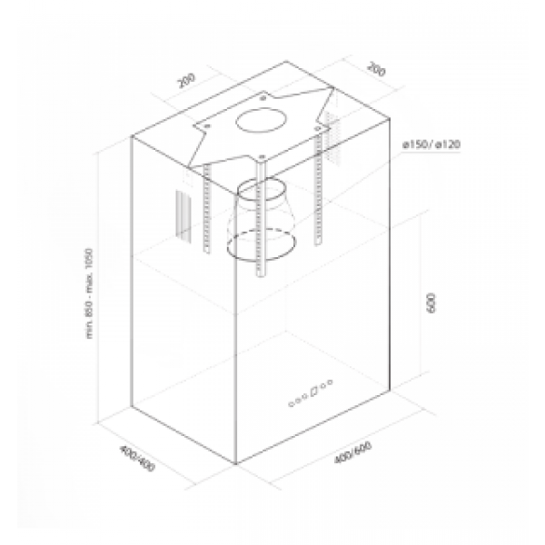 Фото - Витяжка декоративна NORTBERG Quadro Inox OR 40