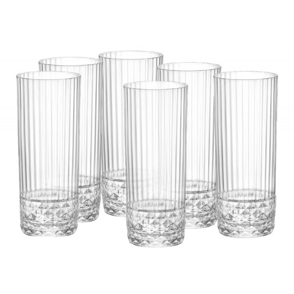 Фото - Набор стаканов Bormioli Rocco America'20s LONG DRINK 6x400 мл (122143BAU021990)