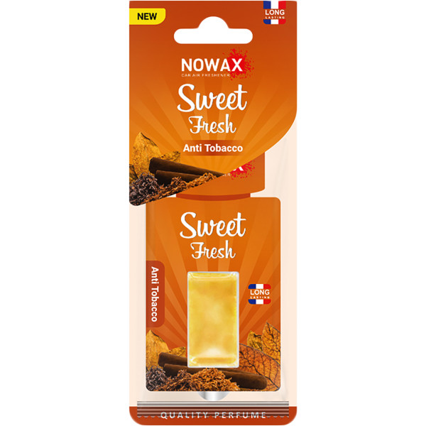Фото - Ароматизатор для авто NOWAX мембранний Sweet Fresh NEW Anti Tobacco (NX00120)