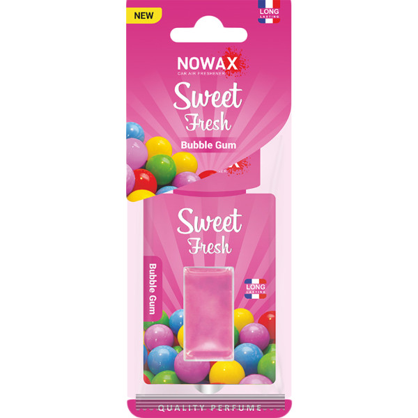 Фото - Ароматизатор для авто NOWAX мембранний Sweet Fresh NEW Bubble Gum (NX00123)