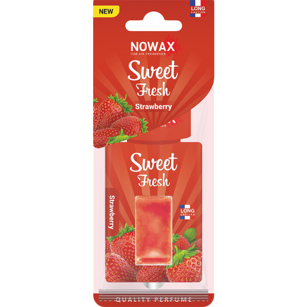 Фото - Ароматизатор для авто NOWAX мембранний Sweet Fresh NEW Strawberry (NX00127)