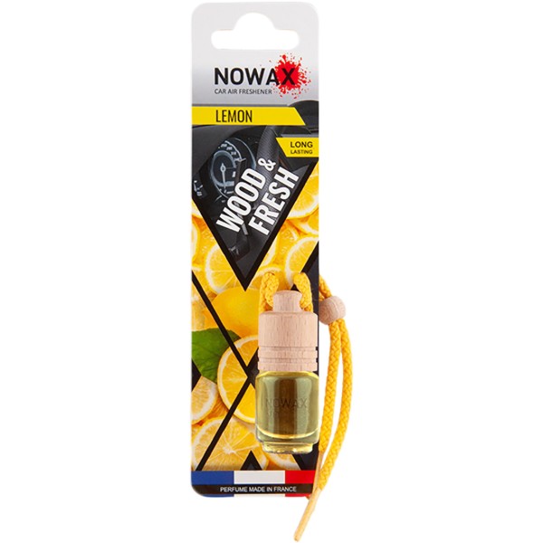 Фото - Ароматизатор для авто NOWAX Wood&Fresh Lemon 5 мл (NX07706)