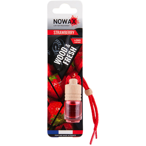 Фото - Ароматизатор для авто NOWAX Wood&Fresh Strawberry 5 мл (NX07712)