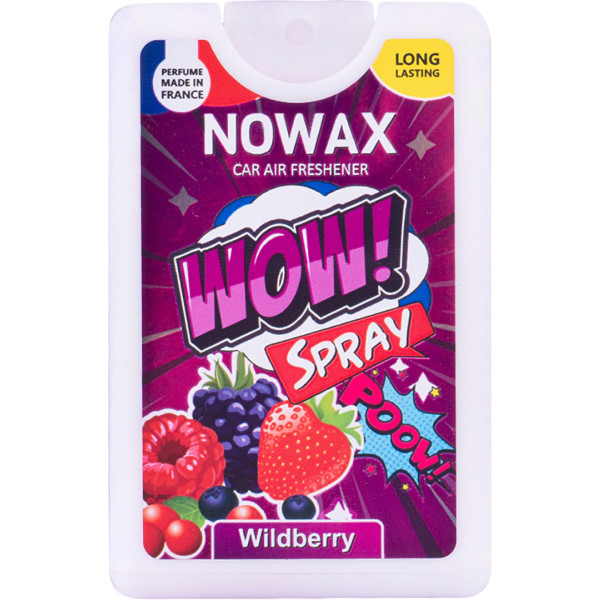 Фото - Ароматизатор для авто NOWAX з розпилювачем WOW Spray 18 мл Wildberry (NX00145)