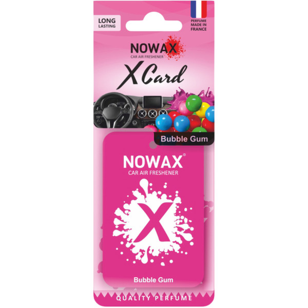 Фото - Ароматизатор для авто NOWAX X CARD Bubble Gum (NX07540)