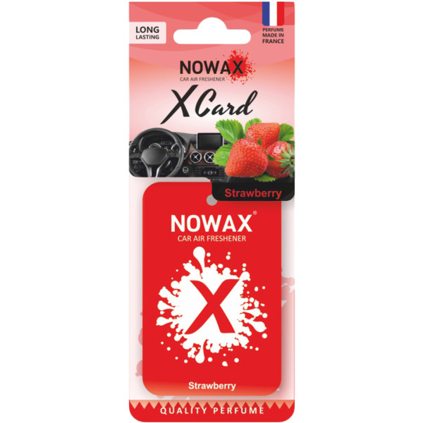 Фото - Ароматизатор для авто NOWAX X CARD Strawbarry (NX07538)