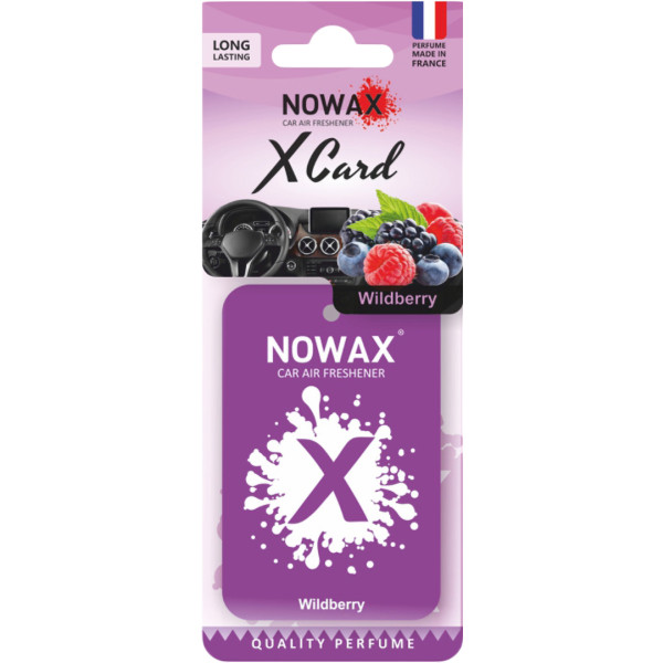 Фото - Ароматизатор для авто NOWAX X CARD Wildberry (NX07539)