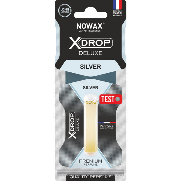 Фото - Ароматизатор для авто NOWAX з капсулою X Drop Deluxe Silver (NX00068)