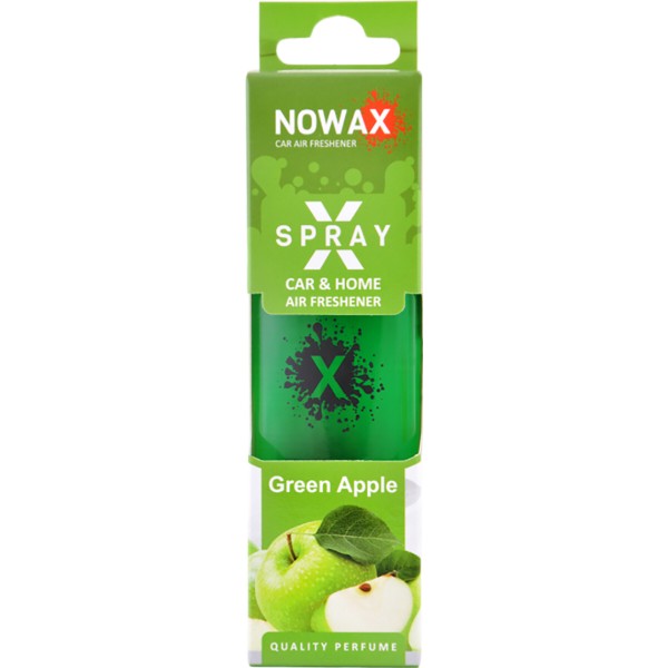 Фото - Ароматизатор для авто NOWAX з розпилювачем X Spray Green apple 50 мл (NX07603)
