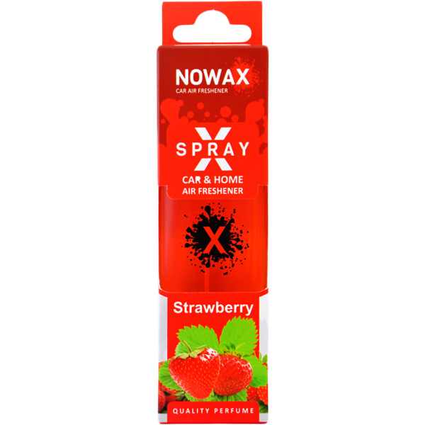 Фото - Ароматизатор для авто NOWAX з розпилювачем X Spray Strawberry 50 мл (NX07593)
