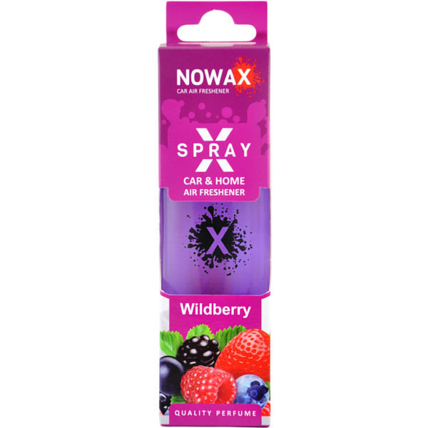 Фото - Ароматизатор для авто NOWAX з розпилювачем X Spray Wildberry 50 мл (NX07604)