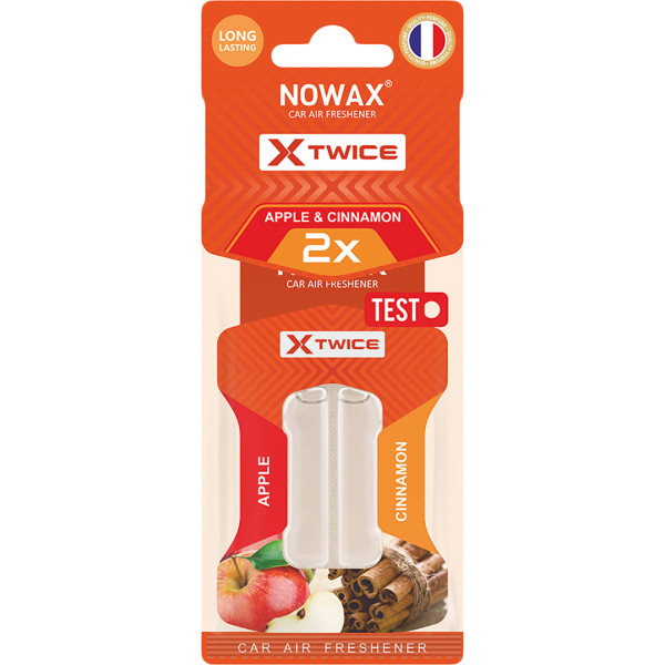 Фото - Ароматизатор для авто NOWAX з подвійною капсулою X Twice Apple & Cinnamon (NX00148)