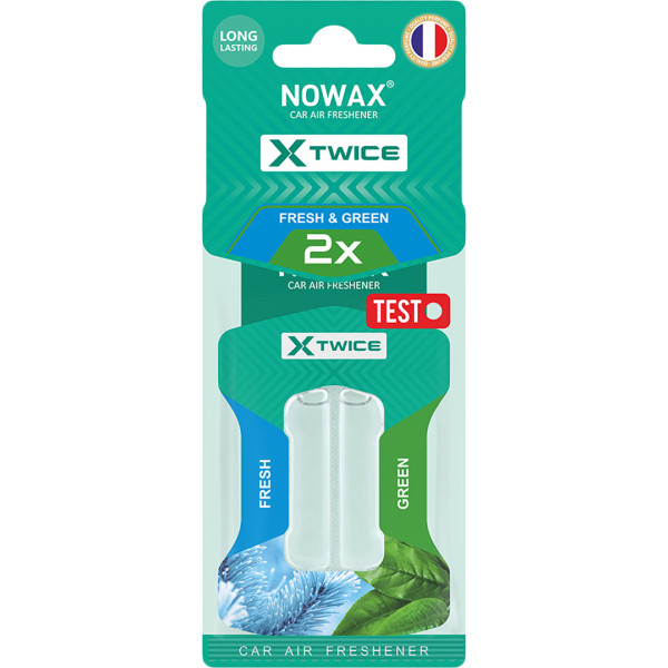 Фото - Ароматизатор для авто NOWAX с двойной капсулой X Twice Fresh & Green (NX00154)