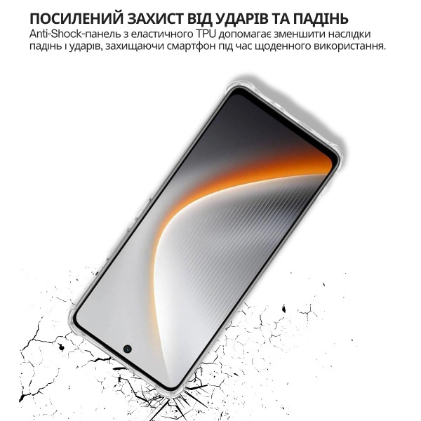 Фото - Чехол для смартфона BeCover Anti-Shock for Tecno POVA 7 Neo (LJ6) Clear (715064)