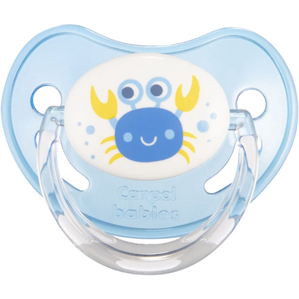 Фото - Анатомічна пустушка Canpol babies 0-6 м-ців Love&sea - блакитна (22/506_blu_new)