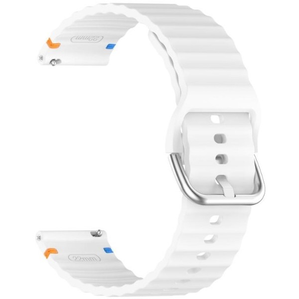 Фото - Ремінець для смарт-годинника BeCover Ribbed Tape (22mm) for Huawei Watch GT 5 / GT 4 (46mm) / GT 3 (46mm) / GT 2 (46mm) / GT 2 Pro / Watch GS Pro White (714291)