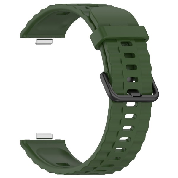 Фото - Ремінець для смарт-годинника BeCover Ribbed Tape for Huawei Watch Fit 3 / Fit 4 / Fit 4 Pro Army Green (714110)