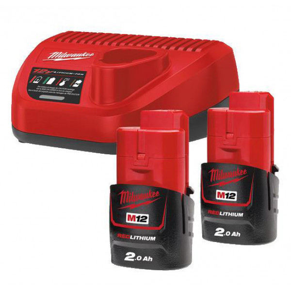 Фото - Аккумулятор для электроинструментов Milwaukee M12 NRG-202 + заряд. устройство (4933459209)
