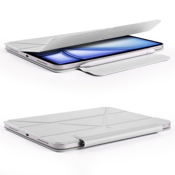 Фото - Чехол для планшета BeCover Ultra Slim Origami Magnetic с креплением Apple iPad Mini 7 2024 Gray (712949)