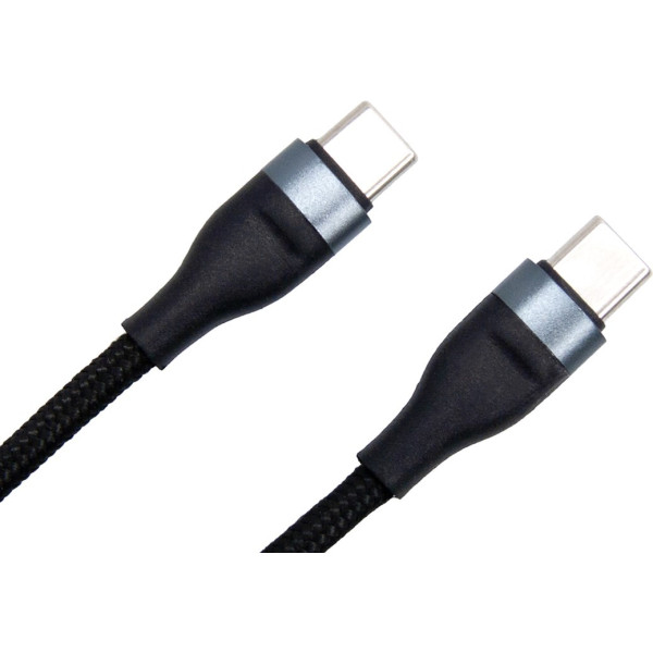 Фото - Кабель синхронізації даних DENGOS  USB Type-C - USB Type-C, 0.25m (M/M) Black (NTK-TC-TC-SHRT-BLACK)
