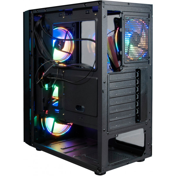 Фото - Корпус Frime Nucleus Black USB 3.0 без БЖ (Nucleus-U3-GLS-4DTRMLT16.6WP)