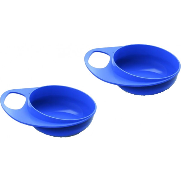 Фото - Набір тарілок для малюка Nuvita глибокі, 2шт. синій (NV8431Blue)