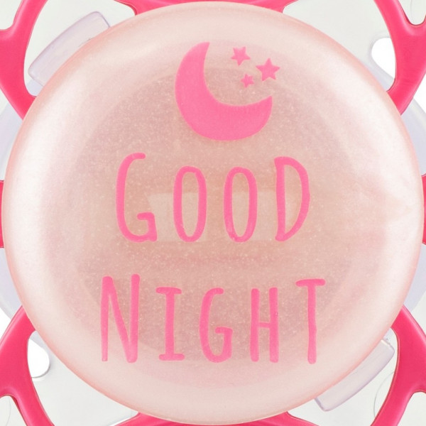 Фото - Ортодонтическая пустышка Nuvita Air55 Cool 6m+ ''Good Night'' Марсала (NV7084GM)