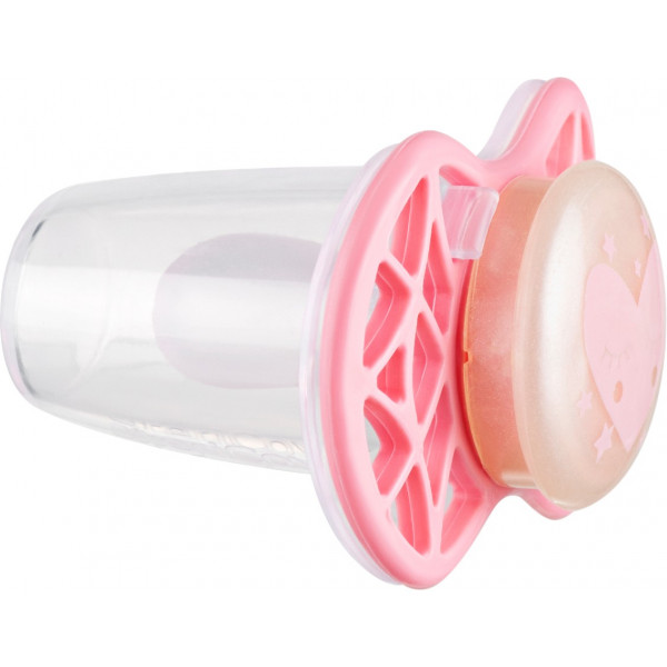 Фото - Симметричная пустышка Nuvita Air55 Cool 0m+ ''сердце'' Кашемировая роза (NV7065GCR)