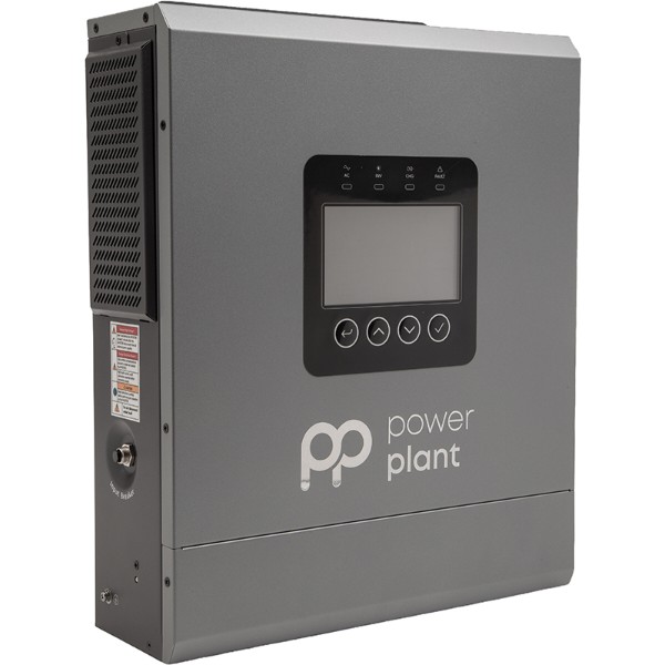 Фото - Инвертор гибридный солнечный PowerPlant 6000W 48V 120A (NV823161)
