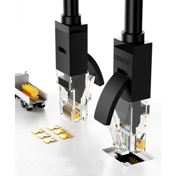 Фото - Кабель патч-корд UGREEN NW102 Cat 6 U/UTP Lan Cable 5m Black (20162)