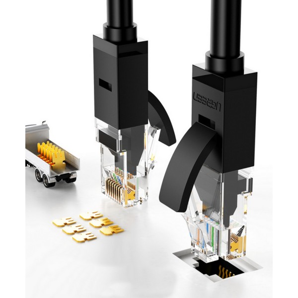 Фото - Кабель патч-корд UGREEN NW102 Cat 6 U/UTP Lan Cable 1.5m Black (60545)