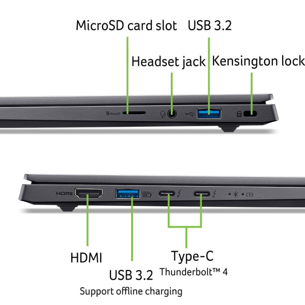 Фото - Ноутбук игровой Acer Swift X 14 SFX14-73G (NX.J83EU.003) Gray