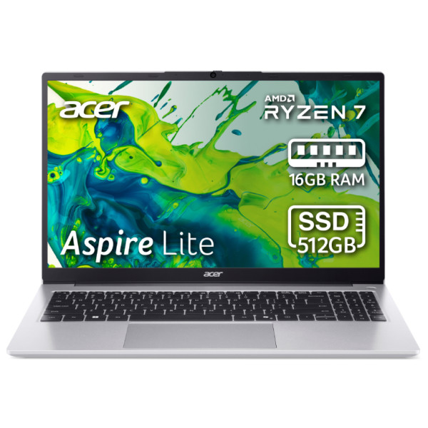 Фото - Ноутбук Acer Aspire Lite AL15-41P-R1XB (NX.J98EU.001) Light Silver